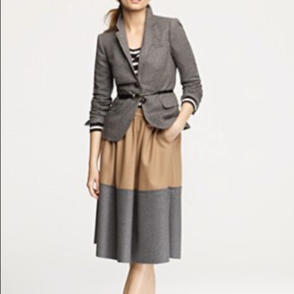 Never worn! Wool full size Jcrew skirt size 2
